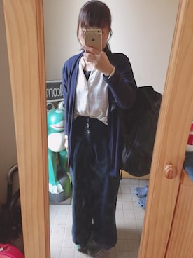 「とろみシャツ」｜「アイテム（その他）」を使った、けろけろ🐸さん（レディース・156cm）の春コーディネート