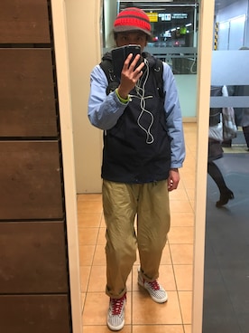 「Paul Smith（ポールスミス）のアイテム（キャップ）」を使った、Ransei さん（メンズ・181cm）の春コーディネート