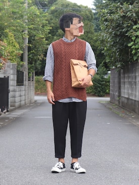 クラッチバッグを使った 大人トレンドカジュアル のメンズ人気ファッションコーディネート Wear