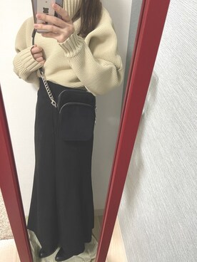 natsuki使用「MURUA（コーデュロイミニスクエアバッグ）」的時尚穿搭