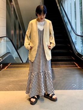 吉田(yoshida)さん(レディース・156cm)の春コーディネート