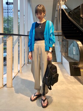 「ベーシック/トラッド」｜吉田（yoshida）さん（レディース・156cm）の夏コーディネート