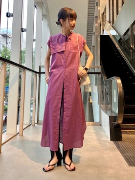 「RECOMMEND  ITEM STYLING」｜「アイテム（ワンピース/ドレス）」を使った、吉田（yoshida）さん（レディース・156cm）の夏コーディネート