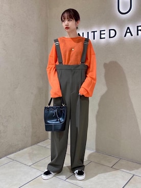 「RECOMMEND  ITEM STYLING」｜「アイテム（オールインワン・サロペット）」を使った、吉田（yoshida）さん（レディース・156cm）の秋コーディネート