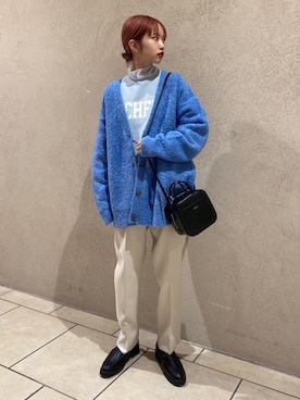 「RECOMMEND  ITEM STYLING」｜「アイテム（スウェット）」を使った、吉田（yoshida）さん（レディース・156cm）の冬コーディネート