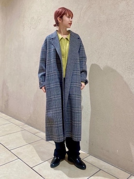 「RECOMMEND  ITEM STYLING」｜「アイテム（チェスターコート）」を使った、吉田（yoshida）さん（レディース・156cm）の冬コーディネート