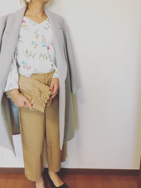 「七五三」｜「アイテム（チェスターコート）」を使った、saeさん（レディース・161cm）の秋コーディネート