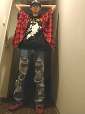 「VANS（バンズ）のアイテム（ローファー）」を使った、さっくるさん（メンズ・176cm）の夏コーディネート