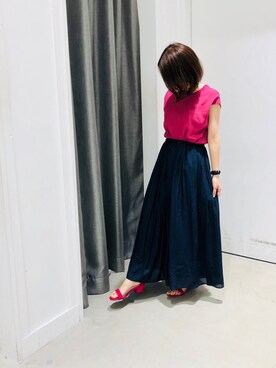 「H0183L20044」｜ちなつんさん（レディース・150cm）の夏コーディネート