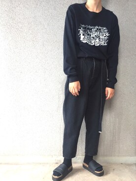 「SASQUATCHfabrix.（サスクワァッチファブリックス）のアイテム」を使った、にしやんさん（メンズ・175cm・20代）の秋コーディネート