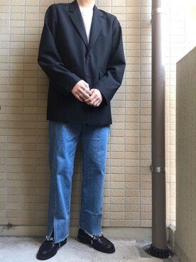 「平成最後のWEARISTAセンバツ」｜「アイテム（スリッポン）」を使った、にしやんさん（メンズ・175cm）の春コーディネート