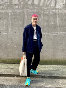 「KIKO KOSTADINOV（キコ コスタディノフ）のアイテム（シューズ）」を使った、CREO STOREさん（メンズ・175cm）の冬コーディネート