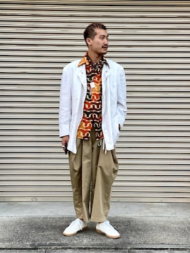 「ZDA（ゼットディーエー）のアイテム」を使った、CREO STOREさん（メンズ・175cm）の冬コーディネート