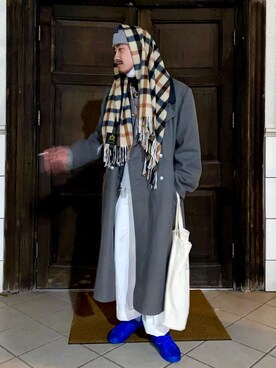「DAKS（ダックス）のアイテム」を使った、CREO STOREさん（メンズ・175cm）の冬コーディネート