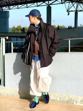 「TOGA PULLA（トーガ　プルラ）のアイテム（アクセサリー）」を使った、CREO STOREさん（メンズ・175cm）の春コーディネート