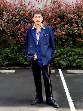 「Paraboot（パラブーツ）の【Paraboot】CHAMBORD　パラブーツ　シャンボード（ドレスシューズ）」を使った、CREO STOREさん（メンズ・175cm）の春コーディネート