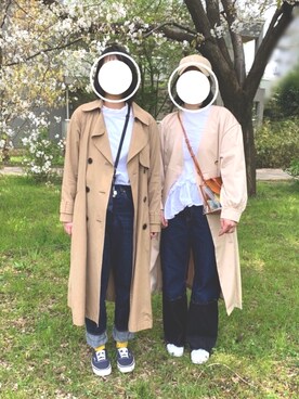 「haco!（ハコ）のアイテム（その他アウター）」を使った、CandCさん（レディース・165cm）の春コーディネート