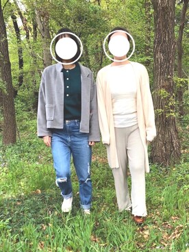 「haco!（ハコ）のアイテム（ノーカラージャケット）」を使った、CandCさん（レディース・165cm）の春コーディネート
