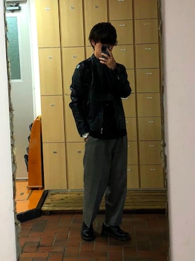 「roshell（ロシェル）のアイテム（ジャケット/アウター）」を使った、by hiさん（メンズ・173cm）の秋コーディネート