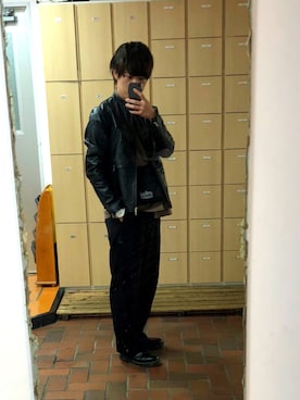 「roshell（ロシェル）のアイテム（ジャケット/アウター）」を使った、by hiさん（メンズ・173cm）の秋コーディネート