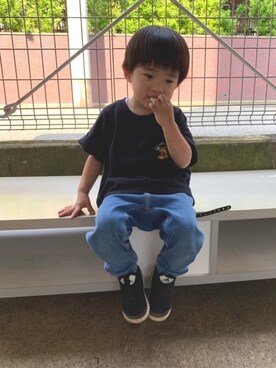 shuuuさん（キッズ・90cm）の秋コーディネート