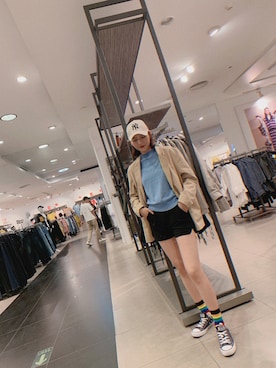 「通勤穿搭」｜「アイテム（スーツジャケット）」を使った、小黑兽さん（レディース・170cm）の秋コーディネート