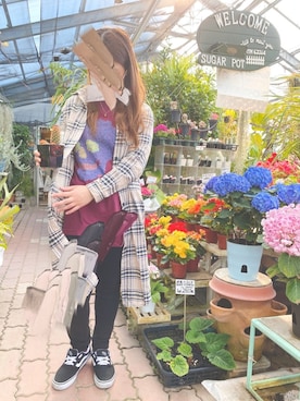 「MARC JACOBS（マークジェイコブス）のアイテム（Tシャツ/カットソー）」を使った、みーさん（レディース・152cm）の春コーディネート