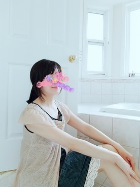 「Jocomomola（ホコモモラ）のアイテム（ワンピース/ドレス）」を使った、Renbuさん（レディース・165cm）の春コーディネート