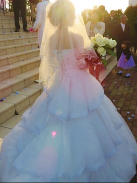 「生花ブーケのアイテム（ファッション雑貨、ホワイト系）」を使った、a♡riさん（レディース・150cm）の秋コーディネート
