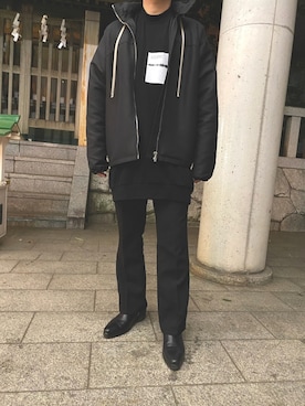 「endevice（エンデヴァイス）のアイテム（シューズ）」を使った、S’kさん（メンズ・173cm）の冬コーディネート