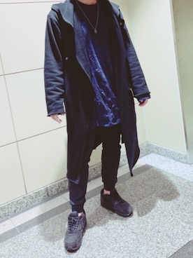 「Yohji Yamamoto（ヨウジヤマモト）のアイテム（パーカー）」を使った、masaさん（メンズ・170cm）の春コーディネート