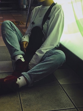 「NIKE(ナイキ)のアイテム(ショルダーバッグ)」を使った、Roghie®︎さん(レディース・156cm)の秋コーディネート