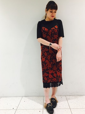 「GUCCI（グッチ）のアイテム（シューズ）」を使った、moeさん（レディース・160cm）の秋コーディネート