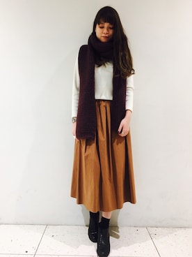 「alexanderwang（アレキサンダーワン）のアイテム」を使った、moeさん（レディース・160cm）の秋コーディネート