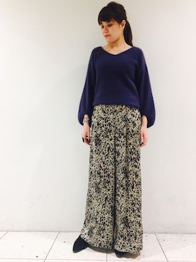 「mio notis（ミオノティス）のアイテム」を使った、moeさん（レディース・160cm）の秋コーディネート