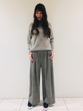 「RIVEDROITE」｜「アイテム（その他）」を使った、moeさん（レディース・160cm）の冬コーディネート
