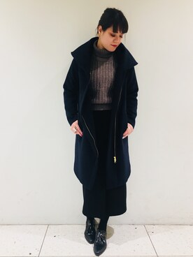 「RIVEDROITE」｜「アイテム（その他）」を使った、moeさん（レディース・160cm）の冬コーディネート