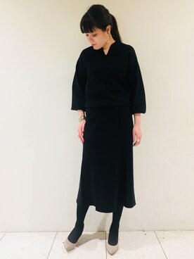 「RIVEDROITE」｜「アイテム（その他）」を使った、moeさん（レディース・160cm）の冬コーディネート