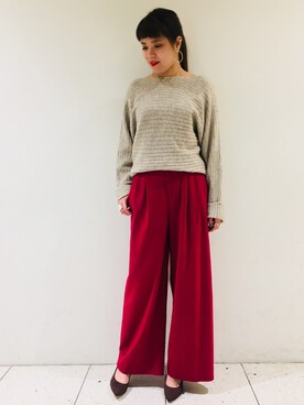 「RIVEDROITE」｜「アイテム（その他）」を使った、moeさん（レディース・160cm）の冬コーディネート