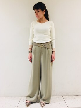 「RIVEDROITE」｜「アイテム（その他）」を使った、moeさん（レディース・160cm）の冬コーディネート