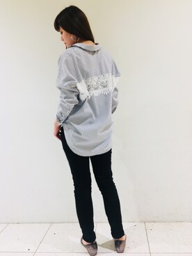 「RIVEDROITE」｜「アイテム（その他）」を使った、moeさん（レディース・160cm）の冬コーディネート
