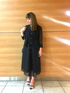 「RIVEDROITE」｜「アイテム（その他）」を使った、moeさん（レディース・160cm）の秋コーディネート