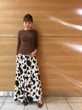 「RIVEDROITE」｜「アイテム（その他）」を使った、moeさん（レディース・160cm）の秋コーディネート