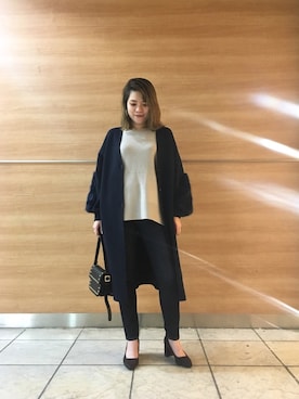 「RIVEDROITE」｜「アイテム（その他）」を使った、moeさん（レディース・160cm）の秋コーディネート