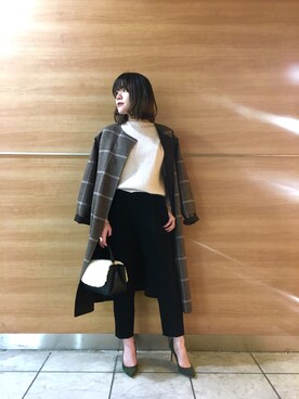 「RIVEDROITE」｜「アイテム（その他）」を使った、moeさん（レディース・160cm）の秋コーディネート