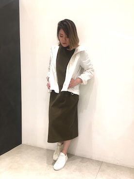 「RIVEDROITE」｜「アイテム（その他）」を使った、moeさん（レディース・160cm）の春コーディネート