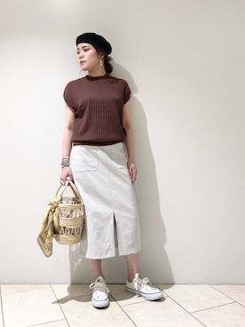 「HAMILTON（ハミルトン）のアイテム」を使った、moeさん（レディース・160cm）の春コーディネート