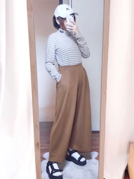 「WC（ダブル シー）のアイテム（シューズ）」を使った、MVP→INEZさん（レディース・153cm）の夏コーディネート