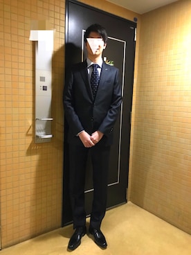 「アイテム（フォーマルスーツ/小物）」を使った、マサムさん（メンズ・181cm・10代）の冬コーディネート