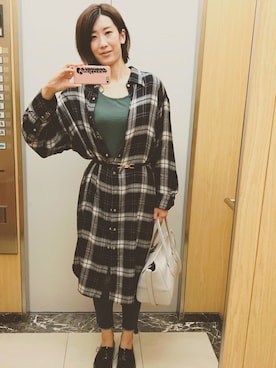 あべ しほさん(レディース・169cm)の秋コーディネート